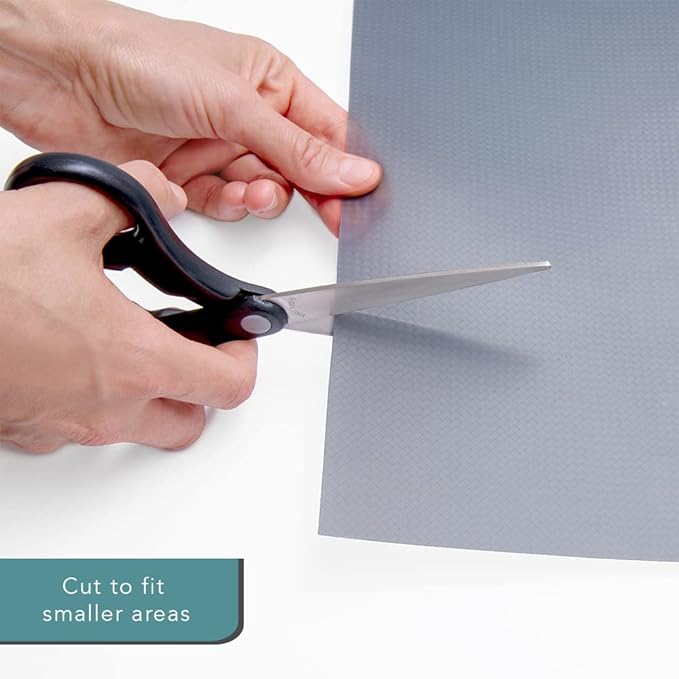 Con-Tact Brand Under Sink Mat, Waterproof Mat for Under Kitchen Sink, Bathroom, and Laundry Room, Non-Adhesive and Durable Shelf Liner, Easy to Clean, 24" x 48", Graphite