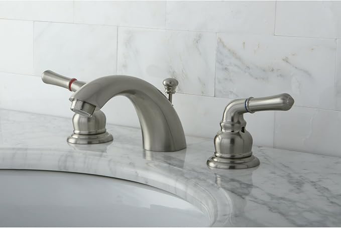 Kingston Brass KB958KL Mini-Widespread Bathroom Faucet, Brushed Nickel