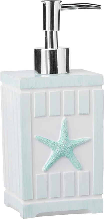 Sweet Home Collection Bathroom Accessories Sets Unique Collections Modern Classic Contemporary Decorative Beautiful Designs Bath Shower Tub Décor, 4 Piece Set, Beach Shells