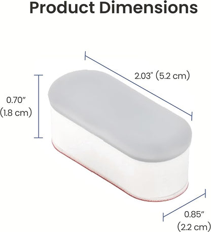 LUXE Bidet Universal Non-Slip Toilet Seat Bumpers, 4 Piece | Strong Adhesive