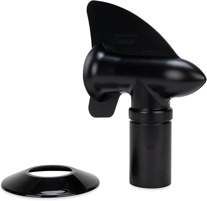 Camco Cyclone RV Sewer Vent Cover - Uses the Power of the Wind to Draw Holding Tank Odors Out of the RV, Trailer, or Camper - Easy Tool-Free Installation (40597)