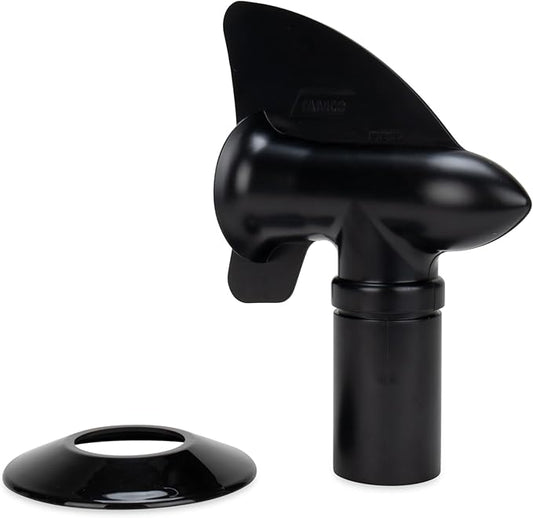Camco Cyclone RV Sewer Vent Cover - Uses the Power of the Wind to Draw Holding Tank Odors Out of the RV, Trailer, or Camper - Easy Tool-Free Installation (40597)