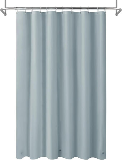 Mrs Awesome Blue Shower Curtain Liner with 3 Magnets, 72x72 | 12 Rustproof Grommets,Premium Plastic Shower Curtain for Bathroom Lightweight & Waterproof,,72W x 72H