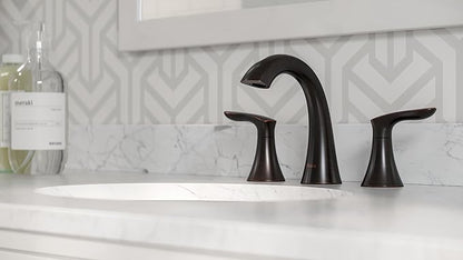 Pfister Weller Bathroom Sink Faucet, 8-Inch Widespread, 2-Handle, 3-Hole, Tuscan Bronze Finish, LG49WR0Y
