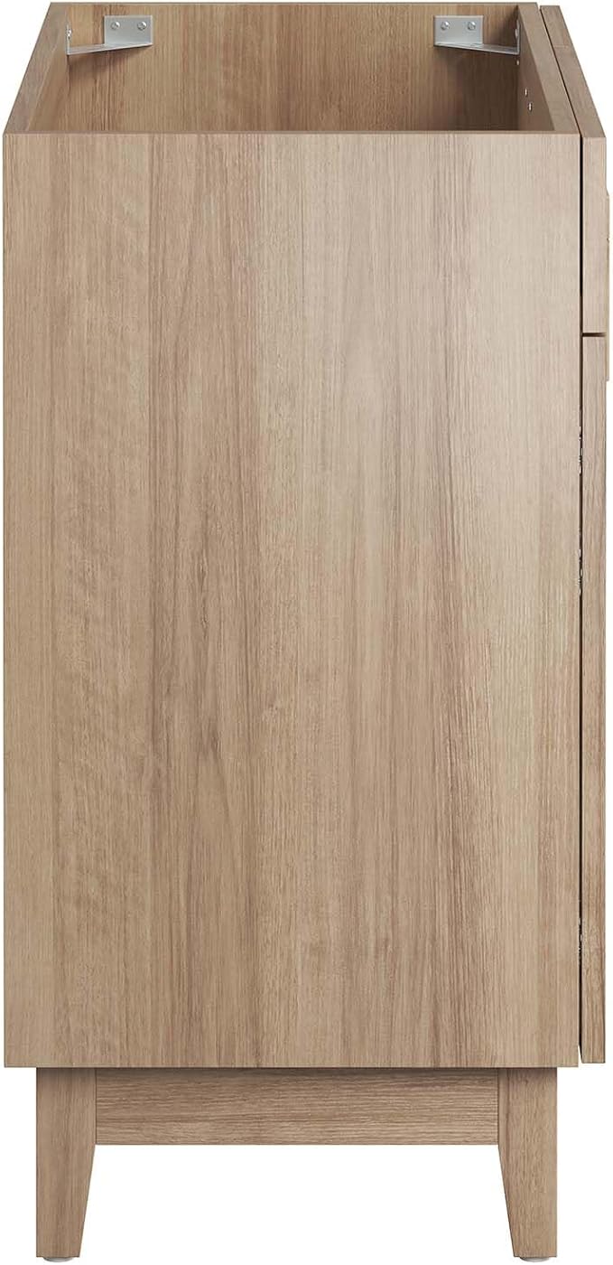 Modway EEI-6400-OAK Miles 36” Bathroom Vanity Cabinet (Sink Basin Not Included), Oak
