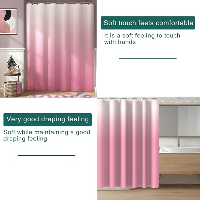 Shower Curtain Liner, 100% Waterproof Peva Shower Curtains with 3 Duty Heavy Bottom Magnets and 12 Rust Proof Grommets, 72x72 Weighted Shower Liner for Shower Stall, Bathtubs