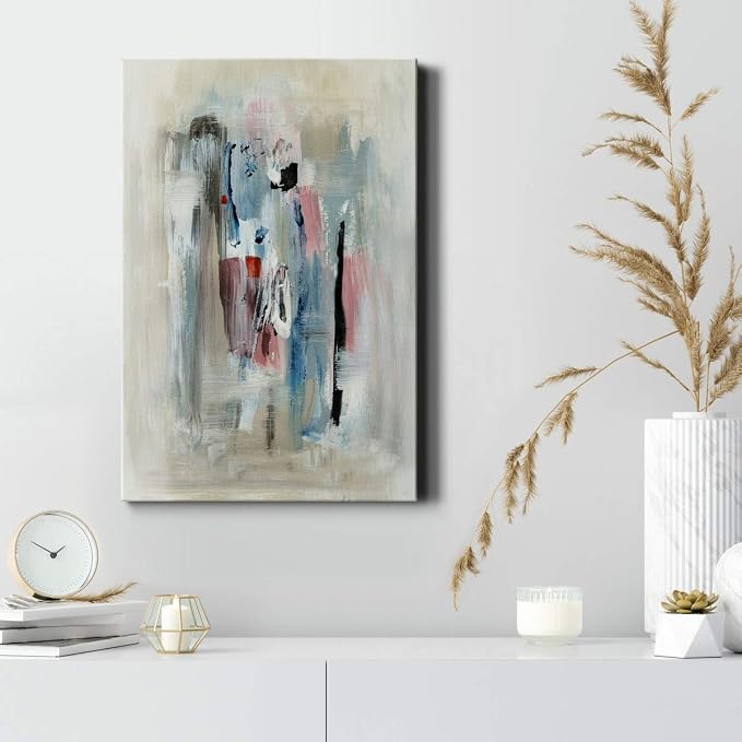 Renditions Gallery Canvas Wall Art Modern Paintings & Prints Colorful Paint Splash Canvas Abstract Wall Hanging Decorations Artwork for Bedroom Living Room Office Kitchen - 32"x48" LT02