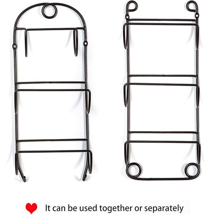 Towel Racks for Bathroom Wall Mounted Metal Wine Rack Towel Shelf Towel Holder for Bath Bronze