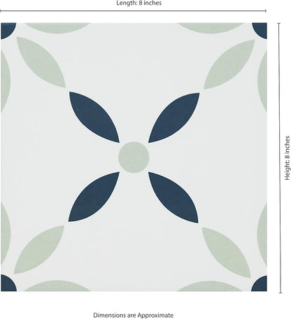 MSI Greta 8x8 in. Encaustic Matte Porcelain Tile – Bathroom, Kitchen Backsplash, Accent Wall, Shower Wall