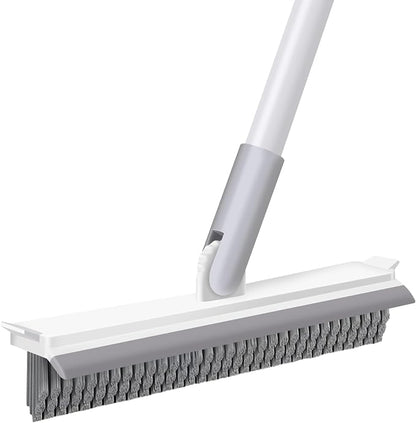 IVYROLL Grout Brush with Long Handle, Floor Cleaning Scrubber | with Stiff Bristles for Tile Line, Shower, Crevice, Bathroom, Kitchen and Hard-to-Reach Corners