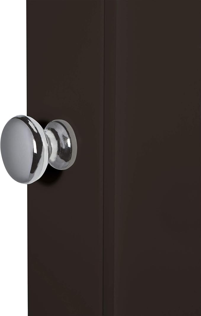RiverRidge Ashland Bathroom Cabinet Espresso Single Door Compact Wall Mount Storage Medicine Cabinet for Bathroom