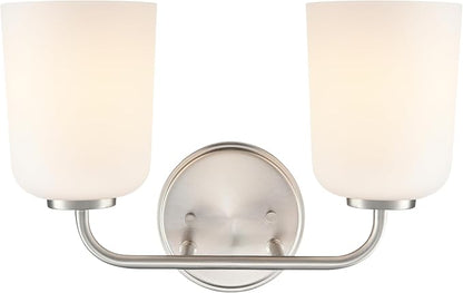 ML Lighting 214202-BN Laphia 14" Wide 2-Light Vanity - Brushed Nickel