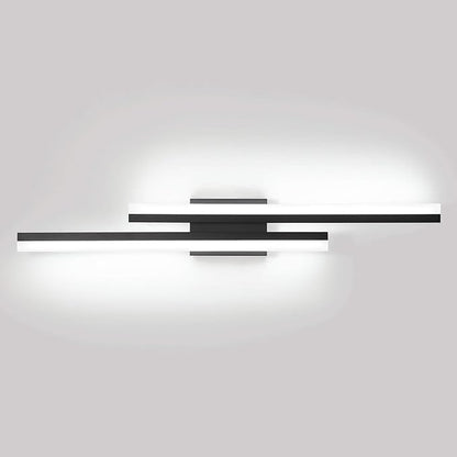PRESDE LED Bathroom Vanity Light 32inch Bathroom Light Fixtures Over Mirror Black Modern Bath Vanity Lighting Bar Dimmable