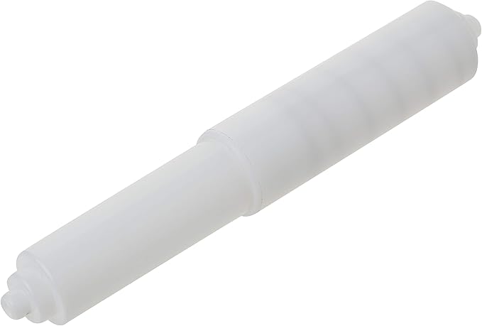 DANCO Spring-Loaded Toilet Tissue Holder Rod, White, 1-Set (88648), +