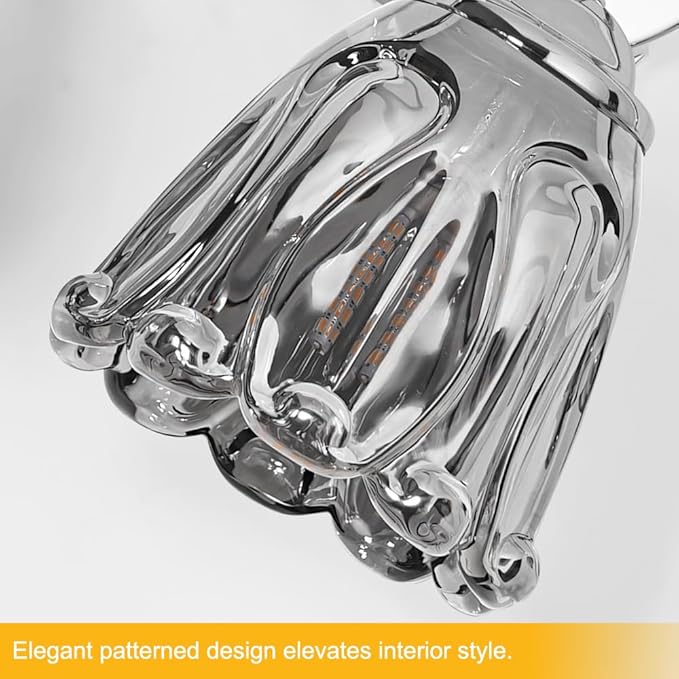 Vintage 3 Light Vanity Light, Chrome Bathroom Vanity Light, Bathroom Light Fixtures with Smokegray Glass Shade, Antique Vanity Light Fixtures Over Mirror, Wall Sconce for Bedroom, Living Room