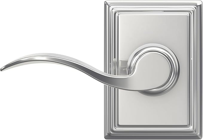 SCHLAGE Lock Company Addison Trim with SCHLAGE Hall and Closet Lever, Bright Chrome (F10 ACC 625 ADD)