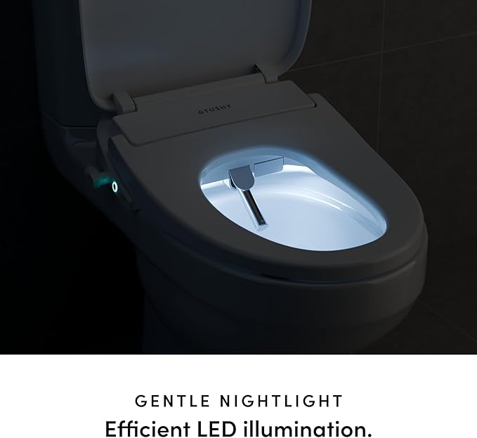 TUSHY Cloud+ Electronic Bidet Heated Toilet Seat | Intelligent Remote w/Personal Settings, Instant Warm Water, Heated Seat and Air Dryer, Automatic Deodorizer (Night Light & Soft Close), Elongated