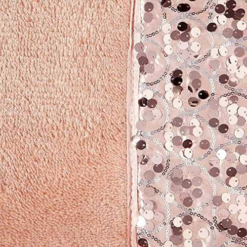 Zahari Home Sinatra Modern Bathroom Rug Classic Luxury Bath Rug Contemporary Decor Pink Bath Mat for Shower Unique Design Stylish Blush Bathroom Rug Bath Shower Tub Decor Bling Blush