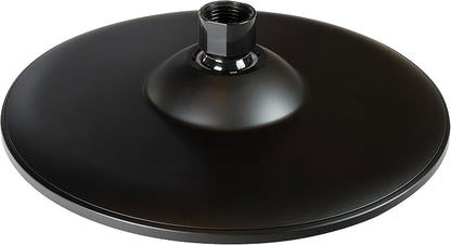 Niagara Conservation N9517MB Rainfall Spa 1-Spray with 1.75 GPM 8-in. Wall Mount Adjustable Fixed Shower Head in Matte Black, 1-Pack | Bathroom Shower Head Sprayer with Pressure Compensation