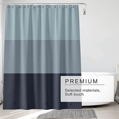 TIKABC Shower Curtain Liner, 4G PEVA Shower Liner, Plastic Peva Waterproof Shower Curtains, 72x72 inch with Grommet Holes 3 Magnetic Weights