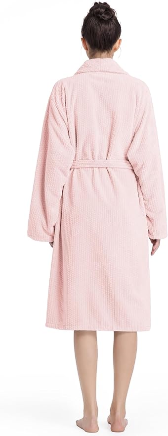 Plush Bath Robes For Women After Shower,Soft Long Towel Robe,Quick Dry&Warm Womens Bathrobe