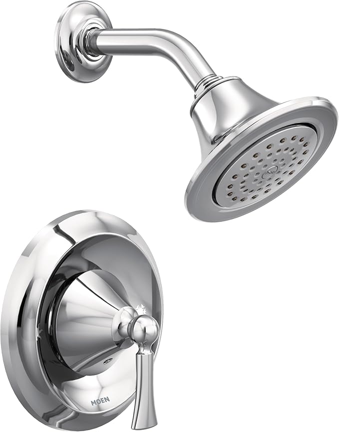 Moen Wynford Chrome Posi-Temp Eco-Performance Shower Trim Kit Valve Required, T4502EP