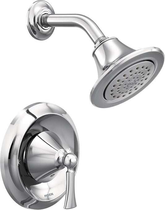 Moen Wynford Chrome Posi-Temp Eco-Performance Shower Trim Kit Valve Required, T4502EP