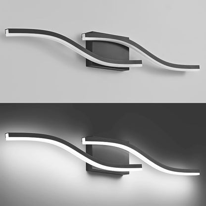 PRESDE 32 Inch LED Bathroom Vanity Light Bar, Modern Black Wall Lighting Fixture Over Mirror Dimmable 3CCT
