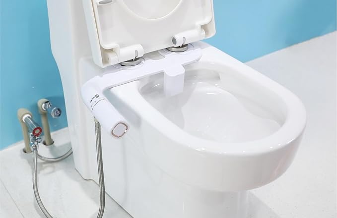 Bidet Attachment for Toilet with Self Cleaning, Adjustable Cold Water Pressure for Front and Rear Wash, Premium Bidet Toilet Seat, Elegant Design, Easy Installation - anees Bidet