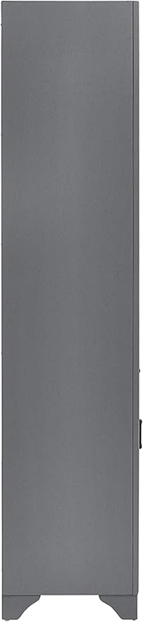Crosley Furniture Tara Linen Storage Cabinet and Bathroom Organizer with a Drawer and Shelves, Vintage Gray