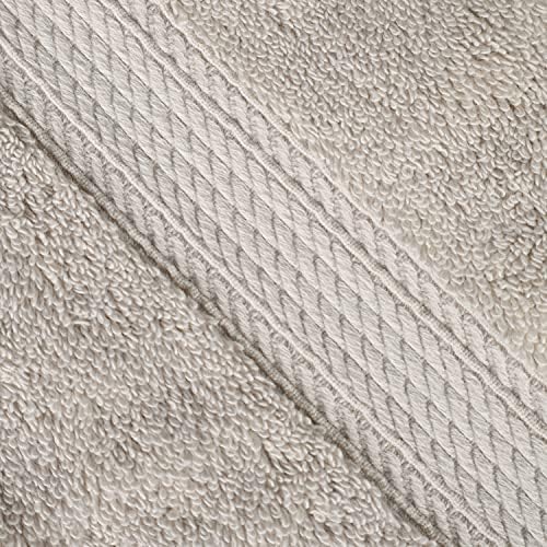 SUPERIOR Egyptian Cotton Ultra Plush & Absorbent, 8 Piece Set, Stone