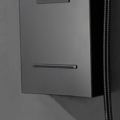 Homevacious Shower Panel Tower System,Stainless Steel Bathroom Stand Up Shower Kit,Wall-Mount Shower Panels with Rainfall Shower Head,4 Massage Body Jets,Tub Spout and Handheld Shower,Matte Black