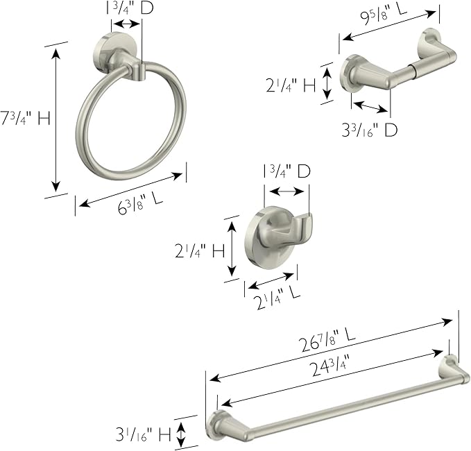 Design House 558585 Ames Transitional Toilet Paper Holder for Bathroom Polished Chrome