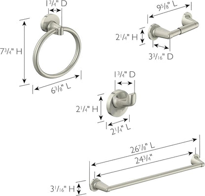 Design House 558585 Ames Transitional Toilet Paper Holder for Bathroom Polished Chrome