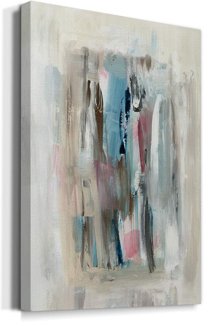 Renditions Gallery Canvas Wall Art Home Paintings & Prints Colorful Paint Splash Modern Abstract Wall Hanging Decorations Artwork for Bedroom Living Room Office Kitchen - 12"x18" LT02