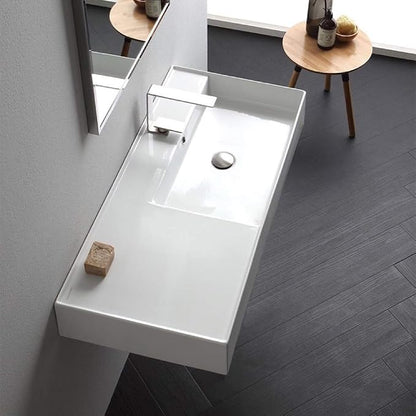 Scarabeo 5120-One Hole Bathroom Sink, One Size, White