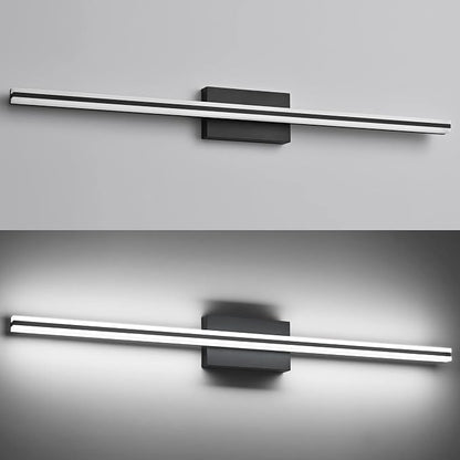 SOLFART Bathroom Lighting Fixtures Over Mirror 24W 40 Inch LED Vanity Lights for Bathroom Matt Black 6000K ND