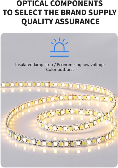 32inches Round LED Mirror,samrt Mirror for Bathroom,Light,Anti- Fog,3 Colors Dimmable,Front and Backlit,CRI90+,Touch Button