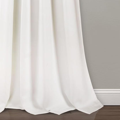 Lush Decor Weeping Flower Light Filtering Window Curtain Panels, Pair, 52"W x 84"L + 2" Header, Blush & Gray - Charming Modern Floral Curtains for Living Room, Dining Room, & Bedroom
