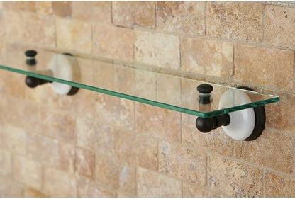 Kingston Brass BA1119ORB Victorian Glass Shelf, 20-3/4-Inch, Oil Rubbed Bronze