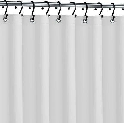 No Smell Shower Curtain Liner 72x72 White - PEVA Plastic Shower Curtain for Bathroom, PVC-Free Waterproof Shower Liner with Metal Grommets and Magnet-Weighted Bottom Hem - Washable Inner Liner