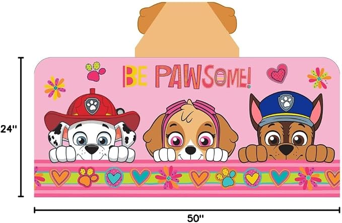 Franco Paw Patrol Pink Bath/Pool/Beach Soft Cotton Terry Hooded Towel Wrap, 24" x 50", Kids
