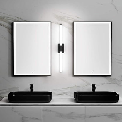 Black Modern Bathroom Light Fixtures Over Mirror 39.4 inch LED Vanity Lights Bar for Bath (S16001-1000mm)