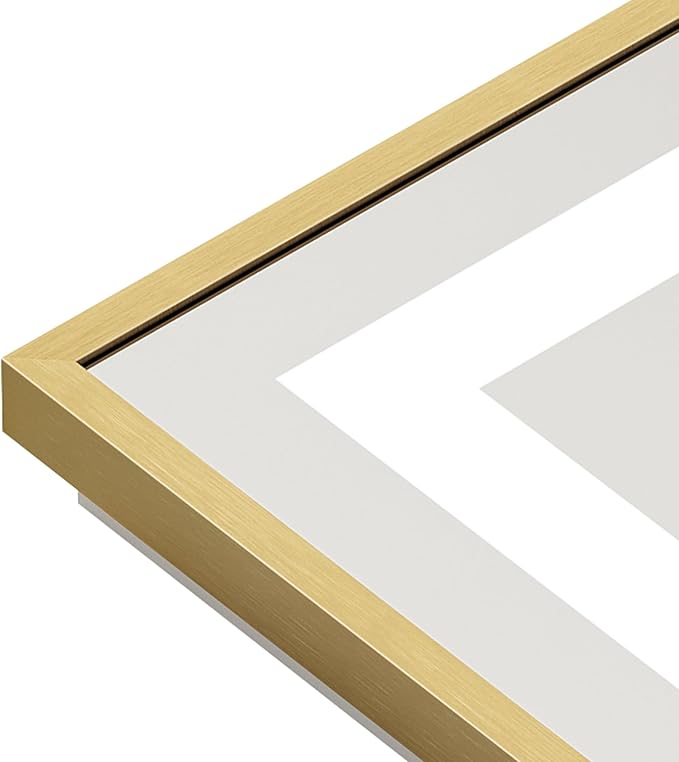 60x30 Inch LED Bathroom Mirror with Gold Frame, Backlit & Front Lit, Anti-Fog Lighted Bathroom Vanity Mirror for Wall, Memory Function, Dimmable, HD Tempered Glass, Shatter-Proof