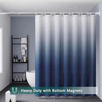 Shower Curtain Liner, 100% Waterproof Peva Shower Curtains with 3 Duty Heavy Bottom Magnets and 12 Rust Proof Grommets, 72x72 Weighted Shower Liner for Shower Stall, Bathtubs