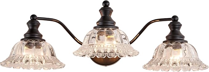 Farmhouse Vanity Lights for Bathroom Light Fixtures Black Vanity Lights 3 Light Bathroom Light Fixtures