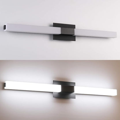 Black Modern Bathroom Light Fixtures Over Mirror 39.4 inch LED Vanity Lights Bar for Bath (S16001-1000mm)