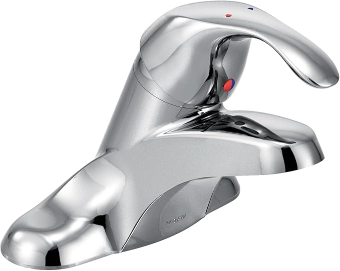 Moen 8439 Commercial M-Bition 4-Inch Centerser Bathroom Faucet with 3-Inch Lever Handle, 1.5-gpm, Chrome
