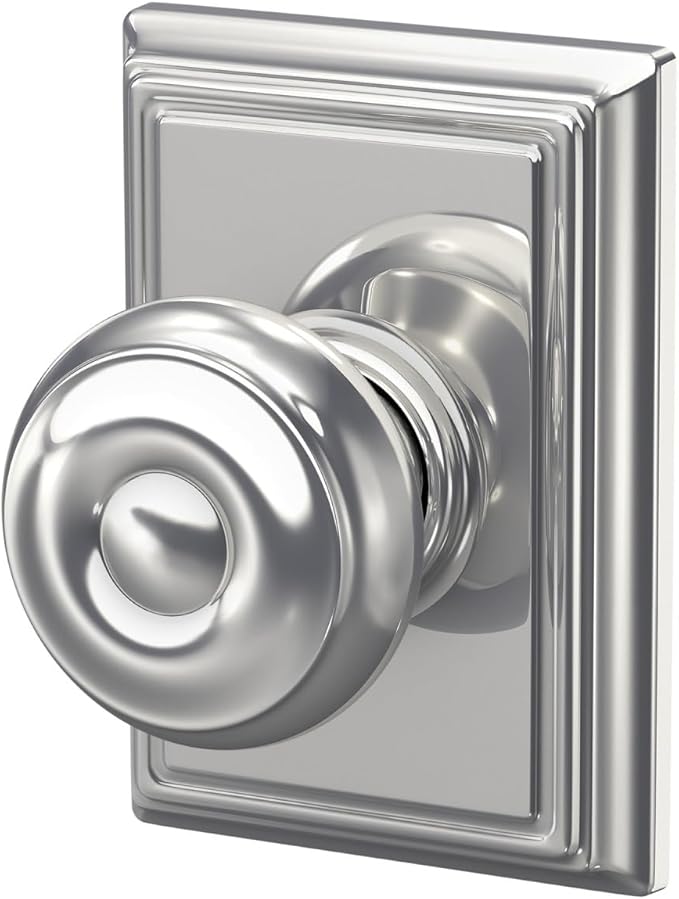 SCHLAGE Lock Company F10GEO625ADD Addison Collection SCHLAGE Passage Knob, Bright Chrome