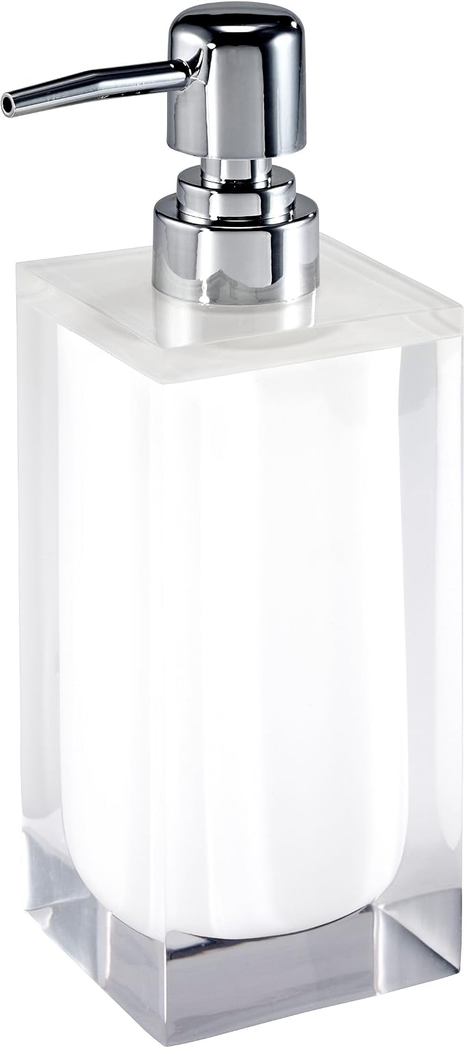 Izod - Bathroom Set, 4pc Resin Countertop Accessories, Modern Home Decor, Dorm Room Essentials (Marina Collection, White)